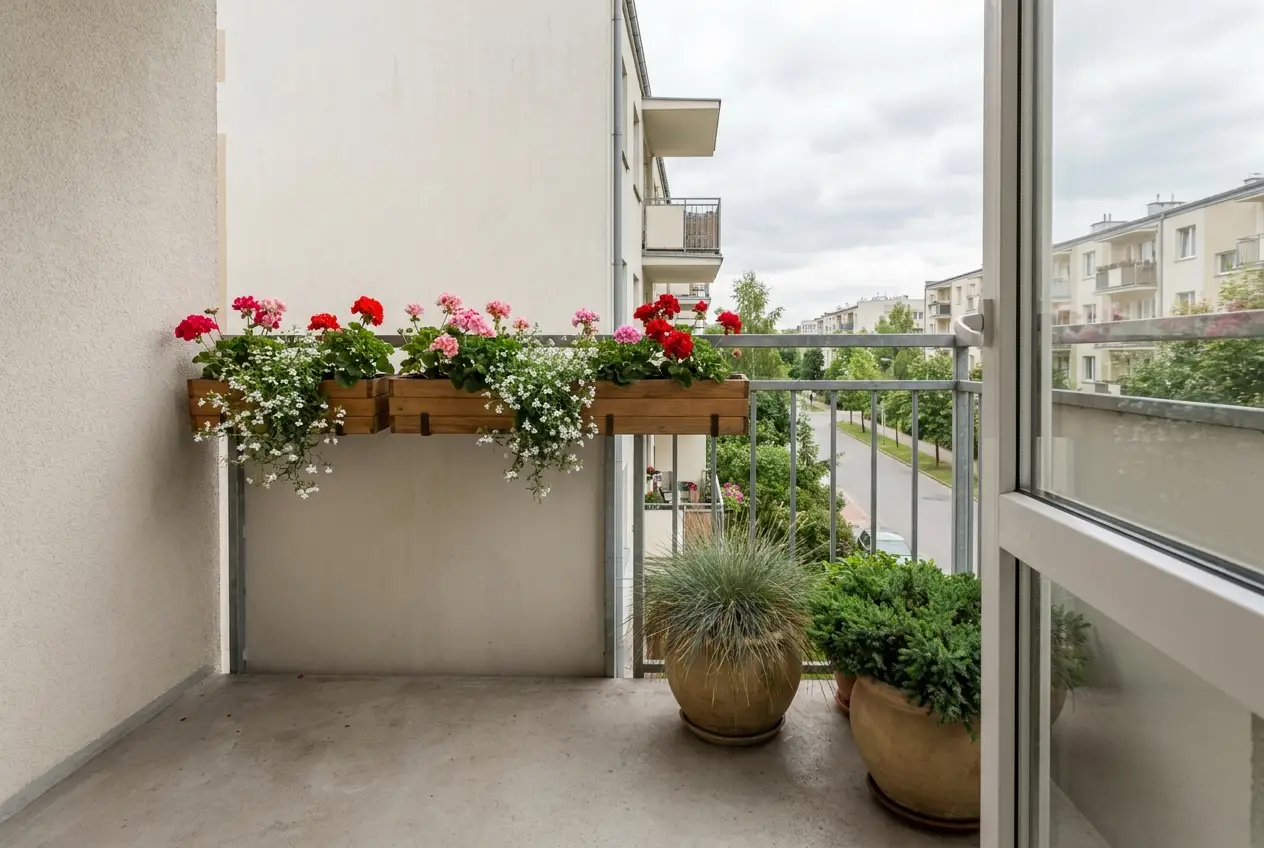 Rośliny i kwiaty na taras i balkon - co posadzić w donicach